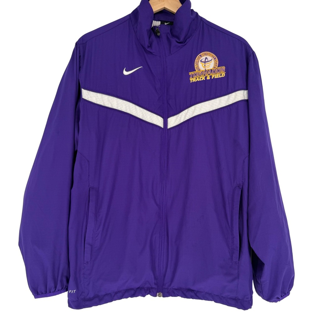 Nike Dri-FIT Purple Track & Field Jacket Women's Small Concordia Tornados